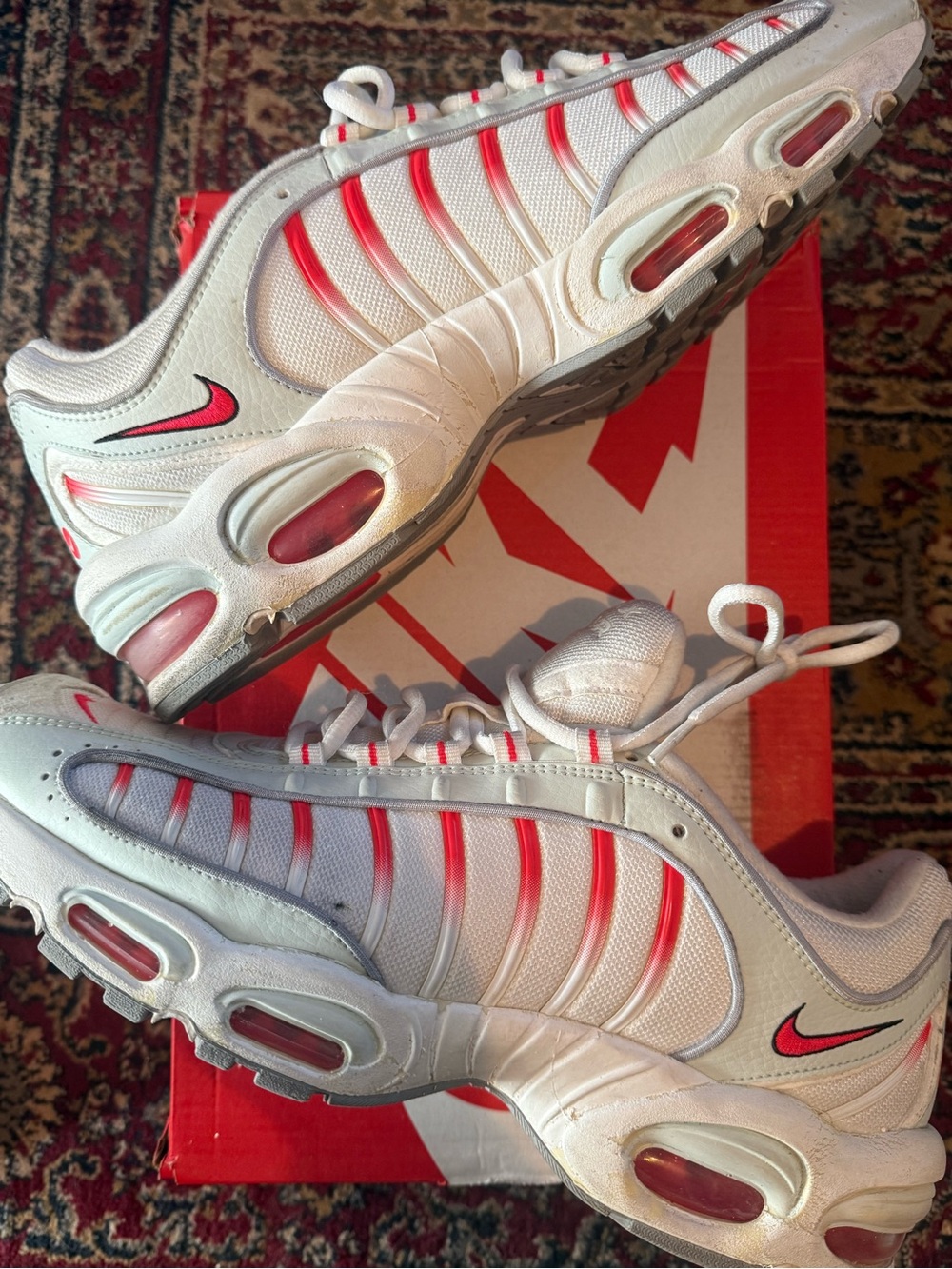 Nike Air Max Tailwind 4 Red Orbit - Mesh Air-Cushioned Sneakers